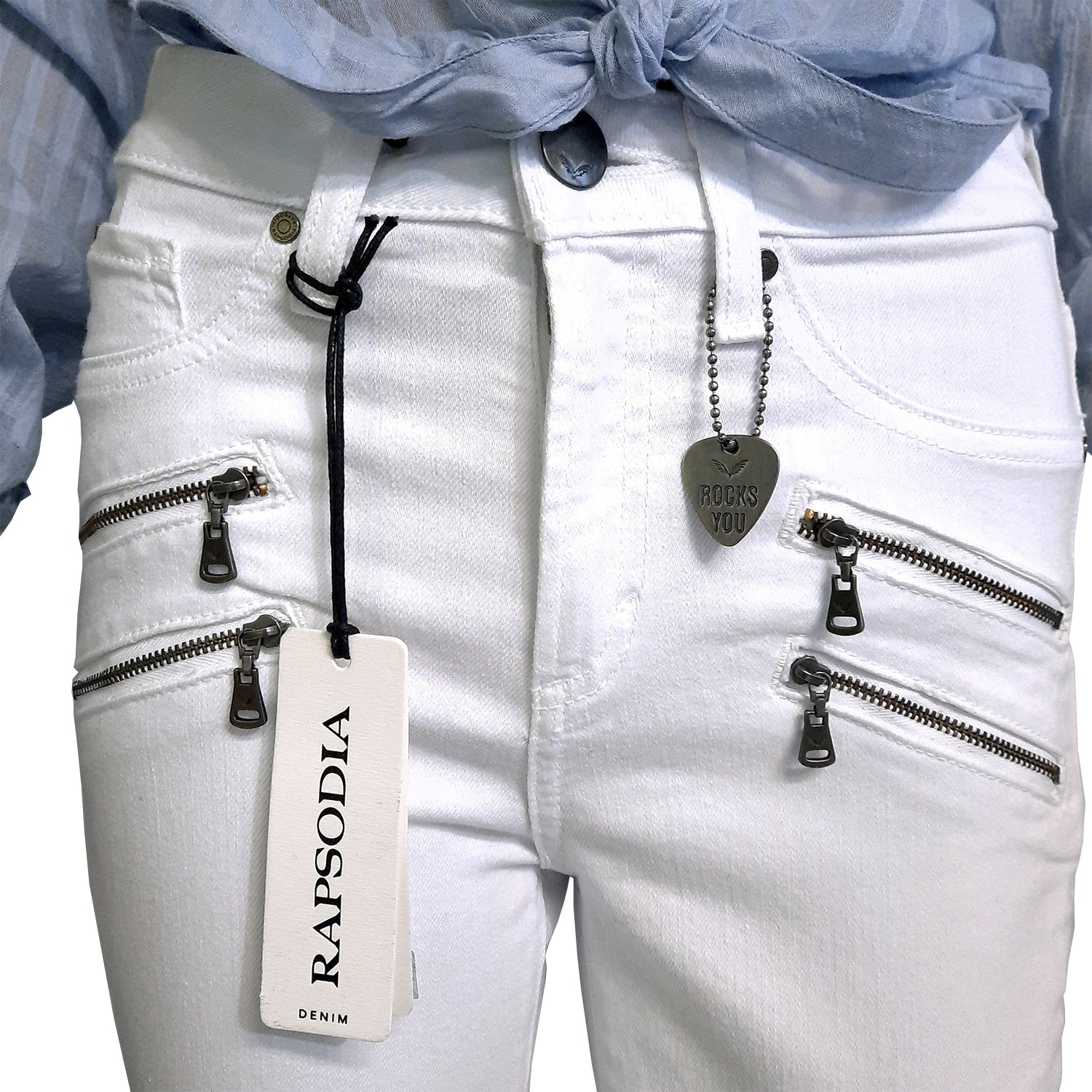 Jeans Rapsodia Quica White Di Blanco