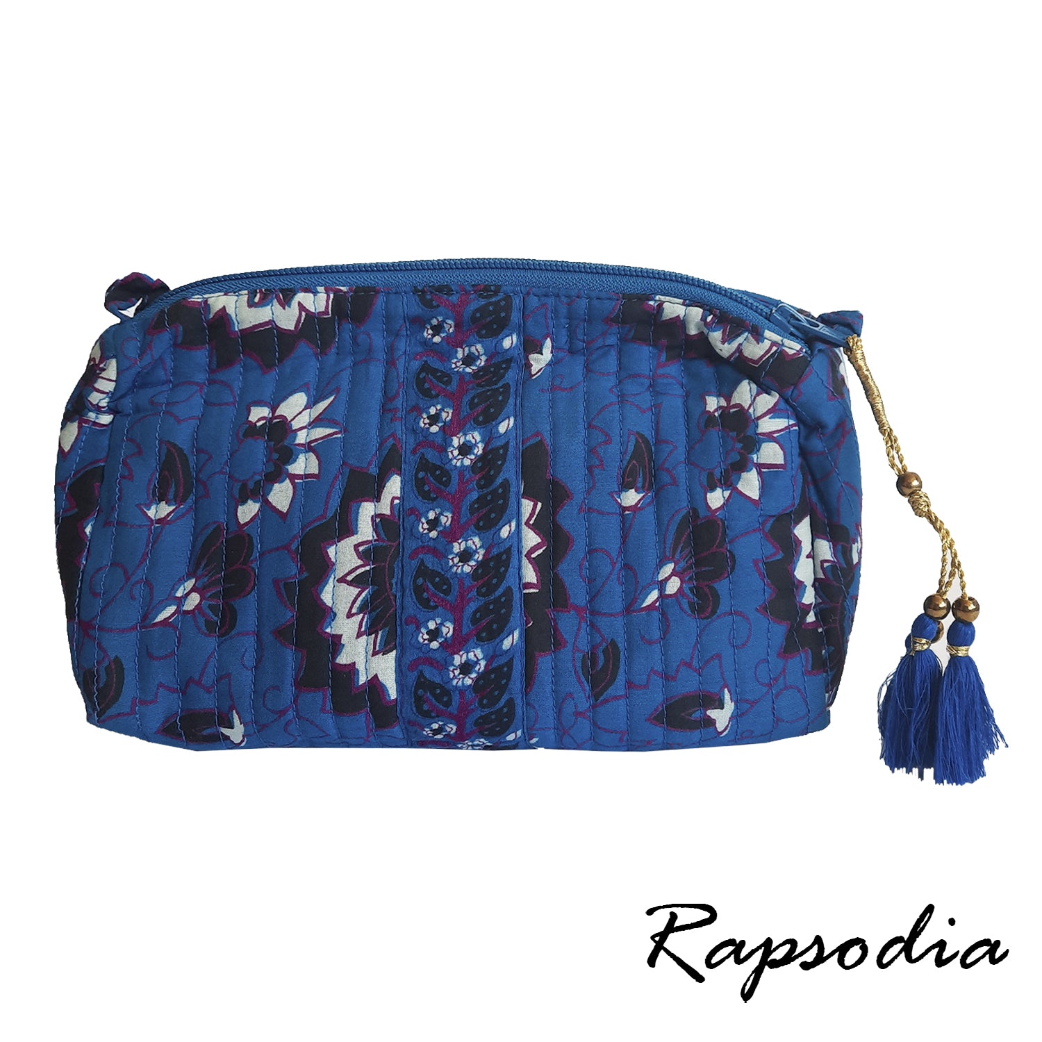 Cosmetiquero Rapsodia Chico Lotus Floral Azul