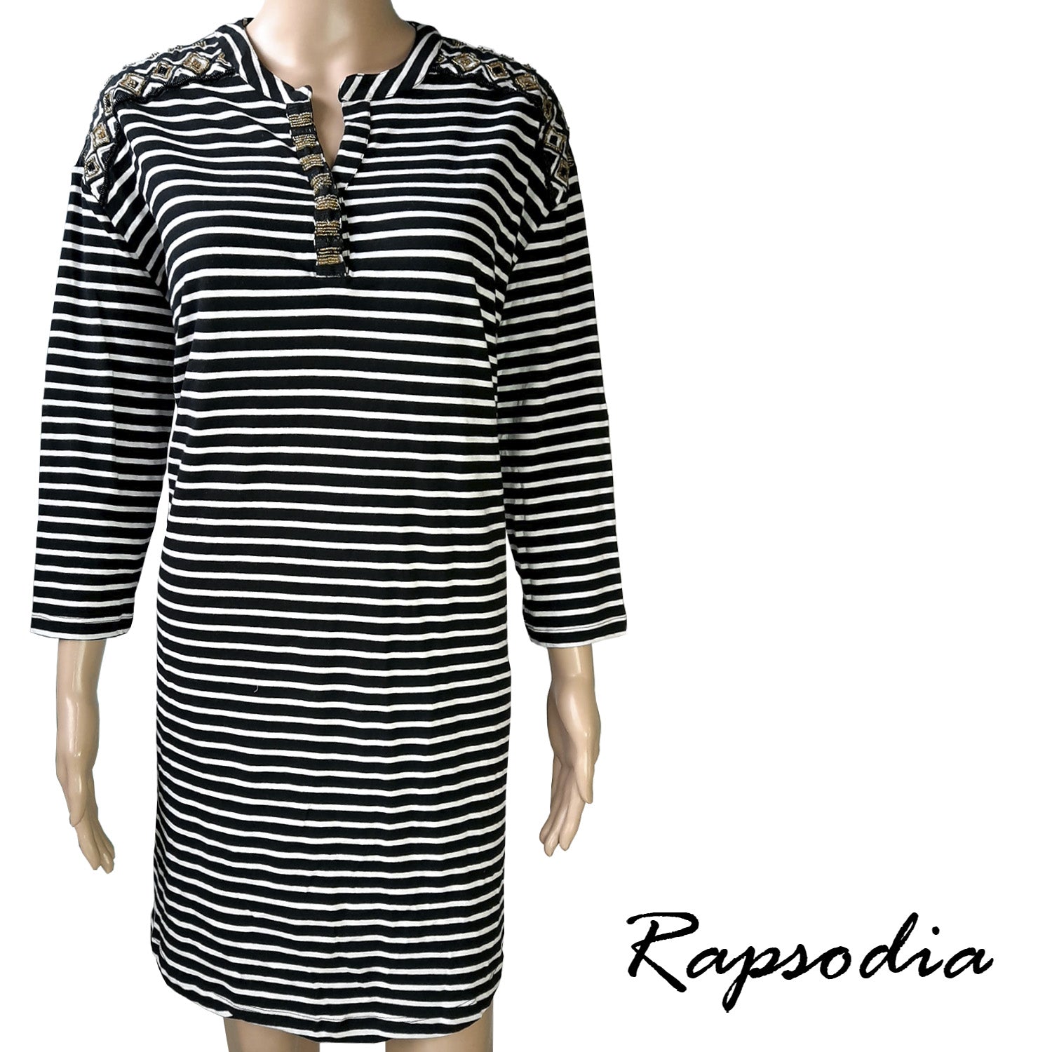 Vestido Rapsodia Corina Saroski Negro
