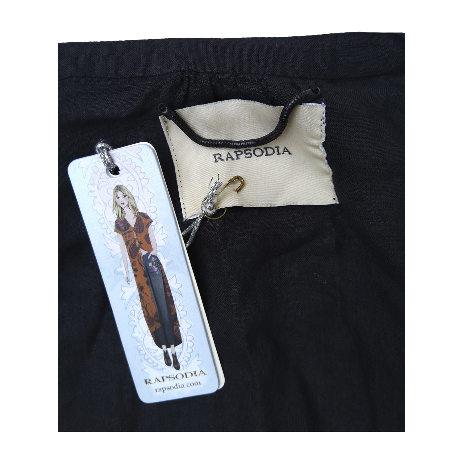 Kimono Rapsodia Greek Long Negro