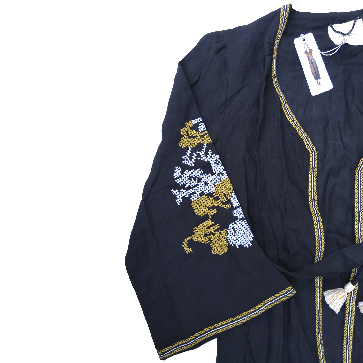 Kimono Rapsodia Greek Long Negro
