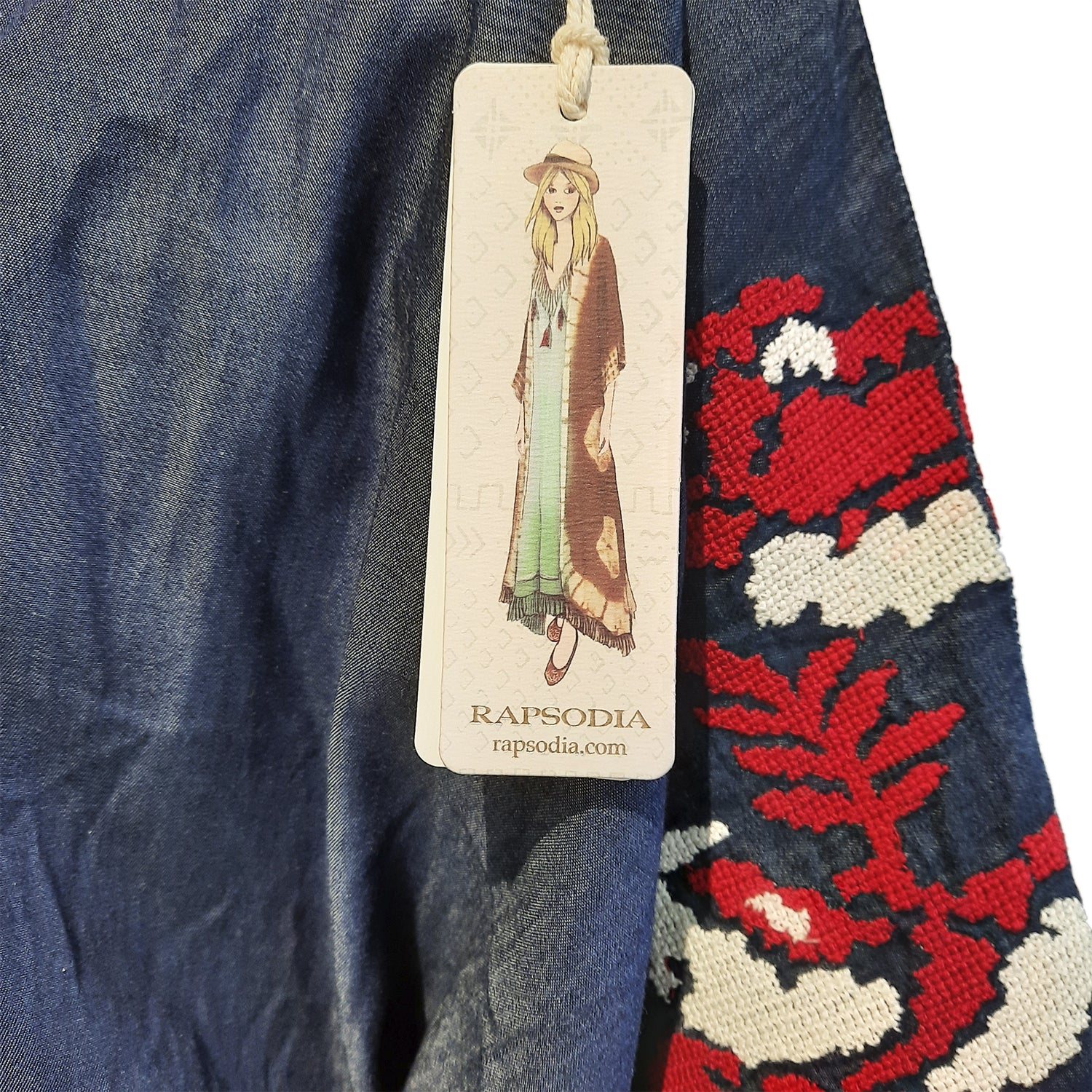 Kimono Rapsodia Greek Long Denim Azul