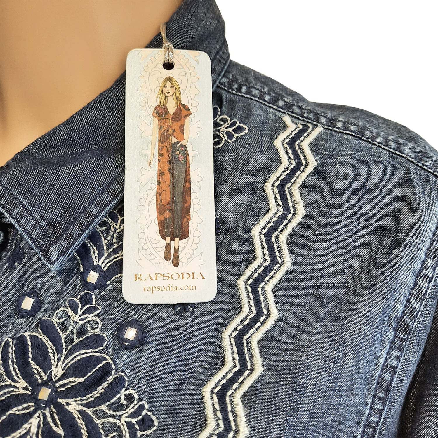 Blusa Rapsodia Denim Celeste