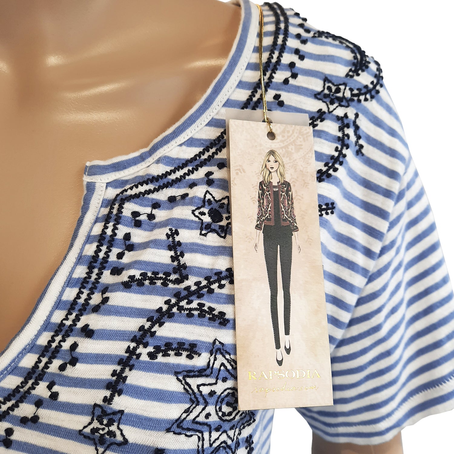 Polera Rapsodia Grece Celeste