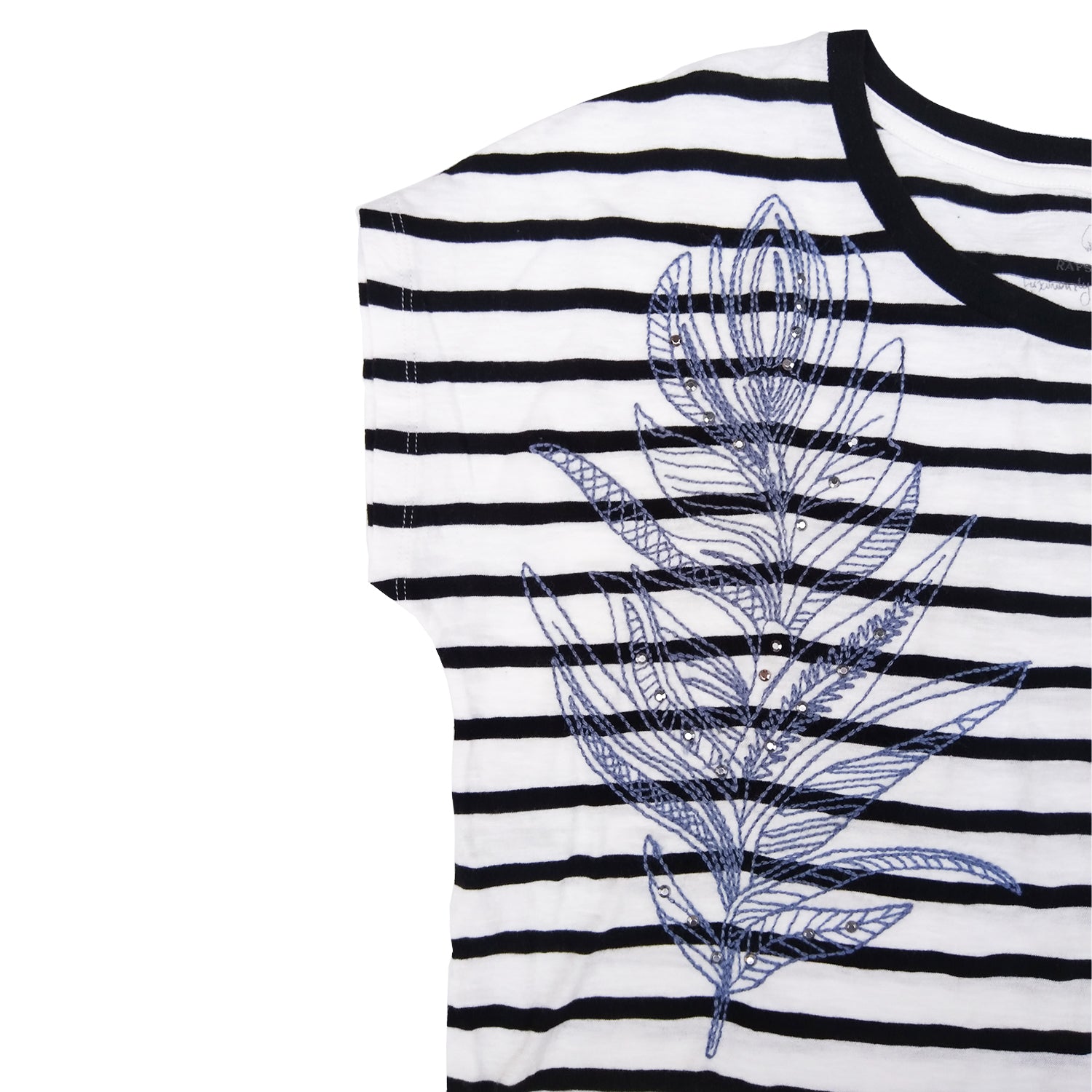 Polera Rapsodia Rem Scot Blanco Negro