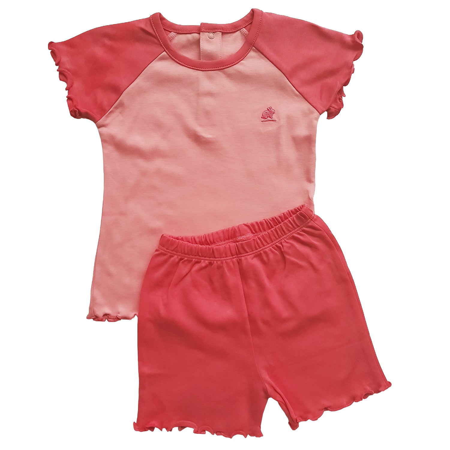 Pijama Babycottons MC Pima Colors Rosa