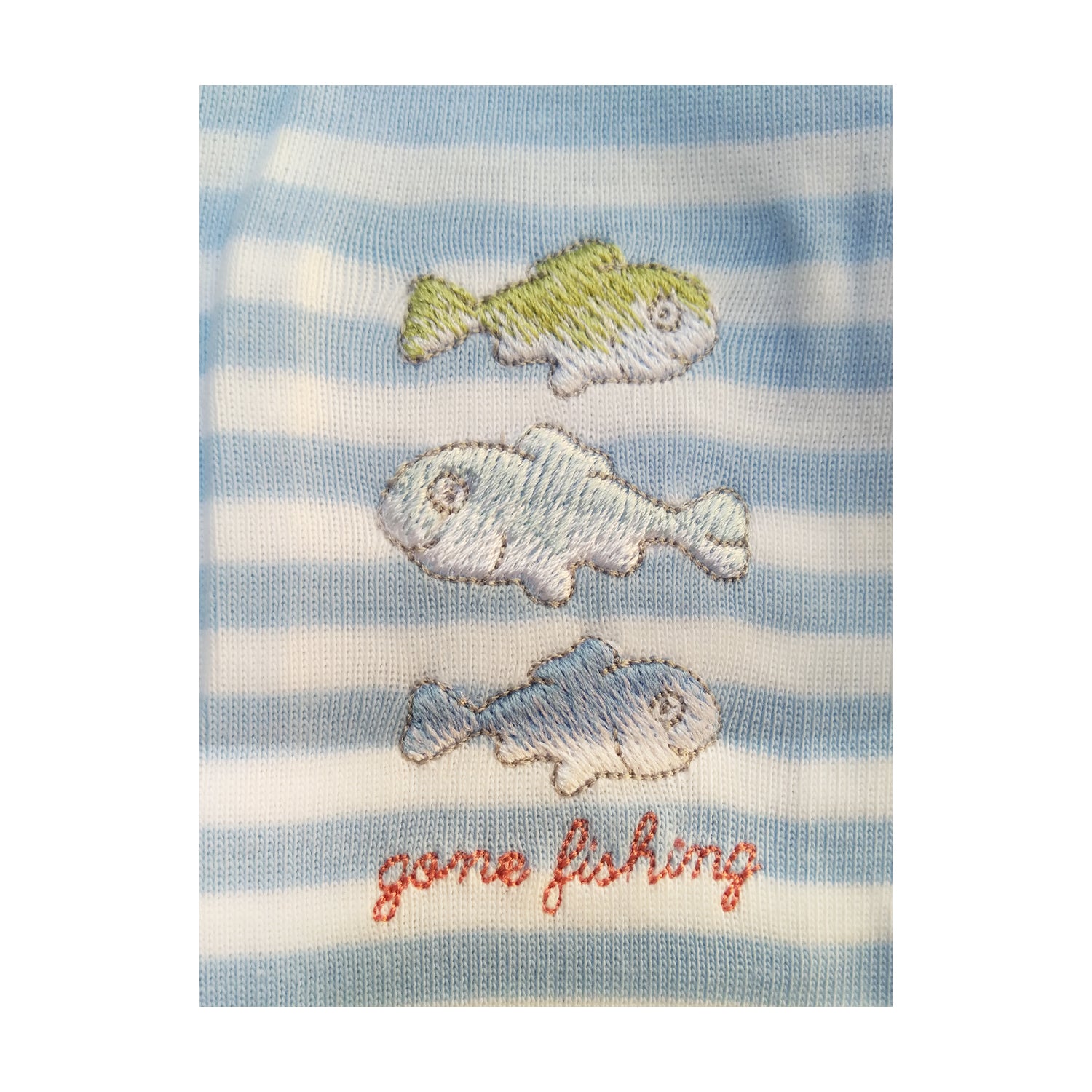 Pijama Fishing Blanco Celeste