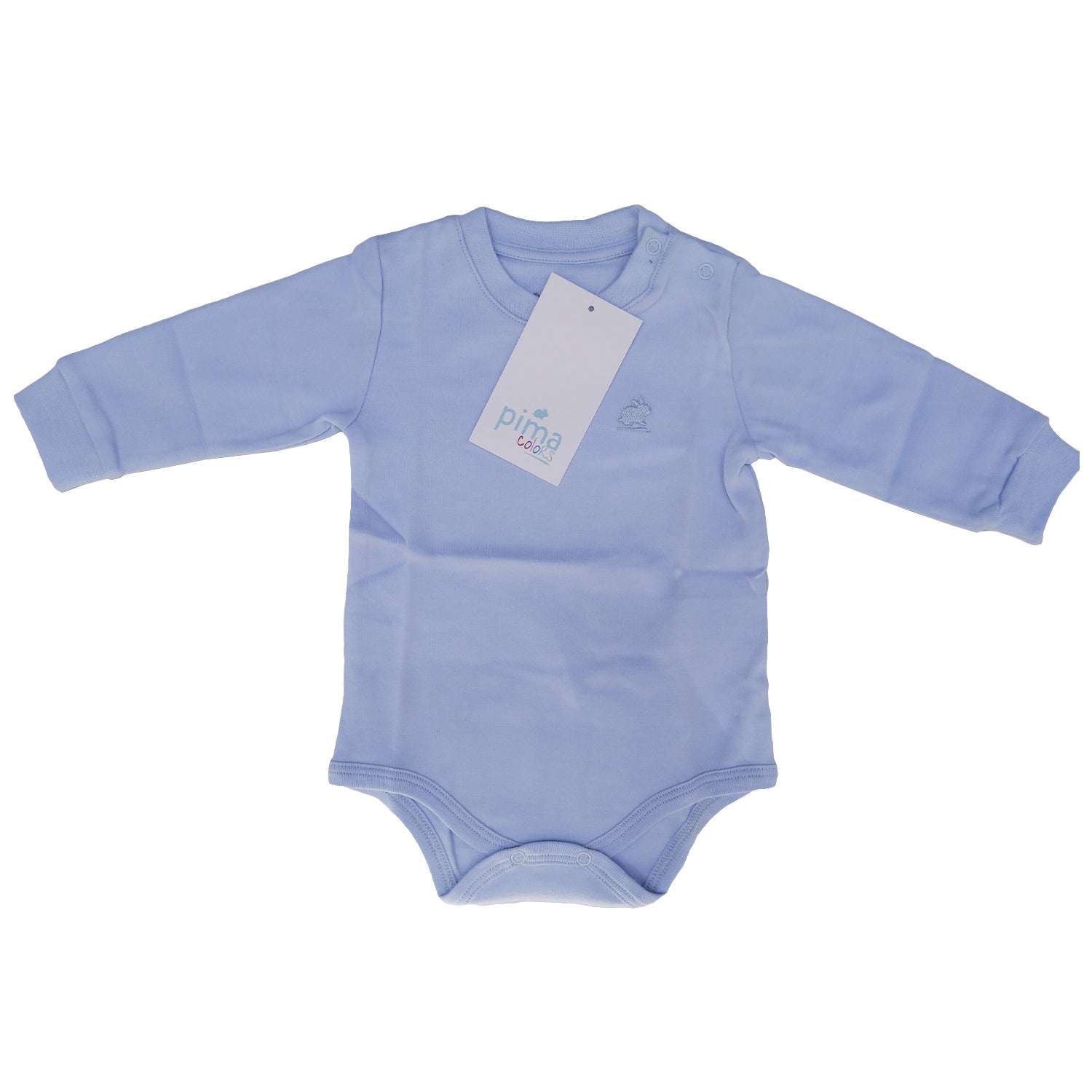 Body Babycottons T-Shirt ML Celeste