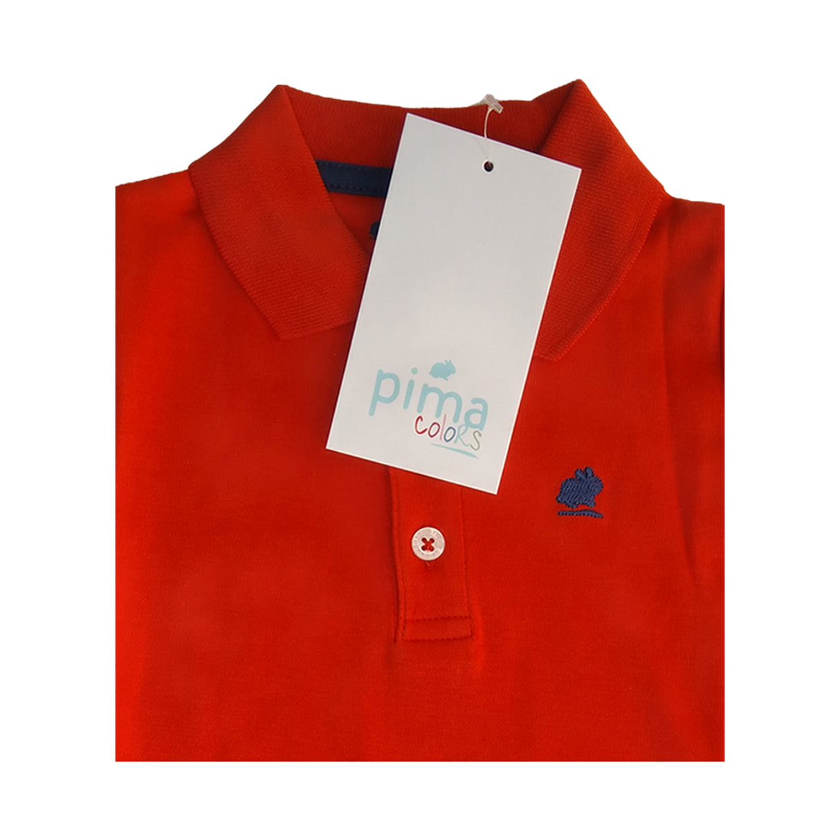 Polera C/Polo MC Rojo Tomate