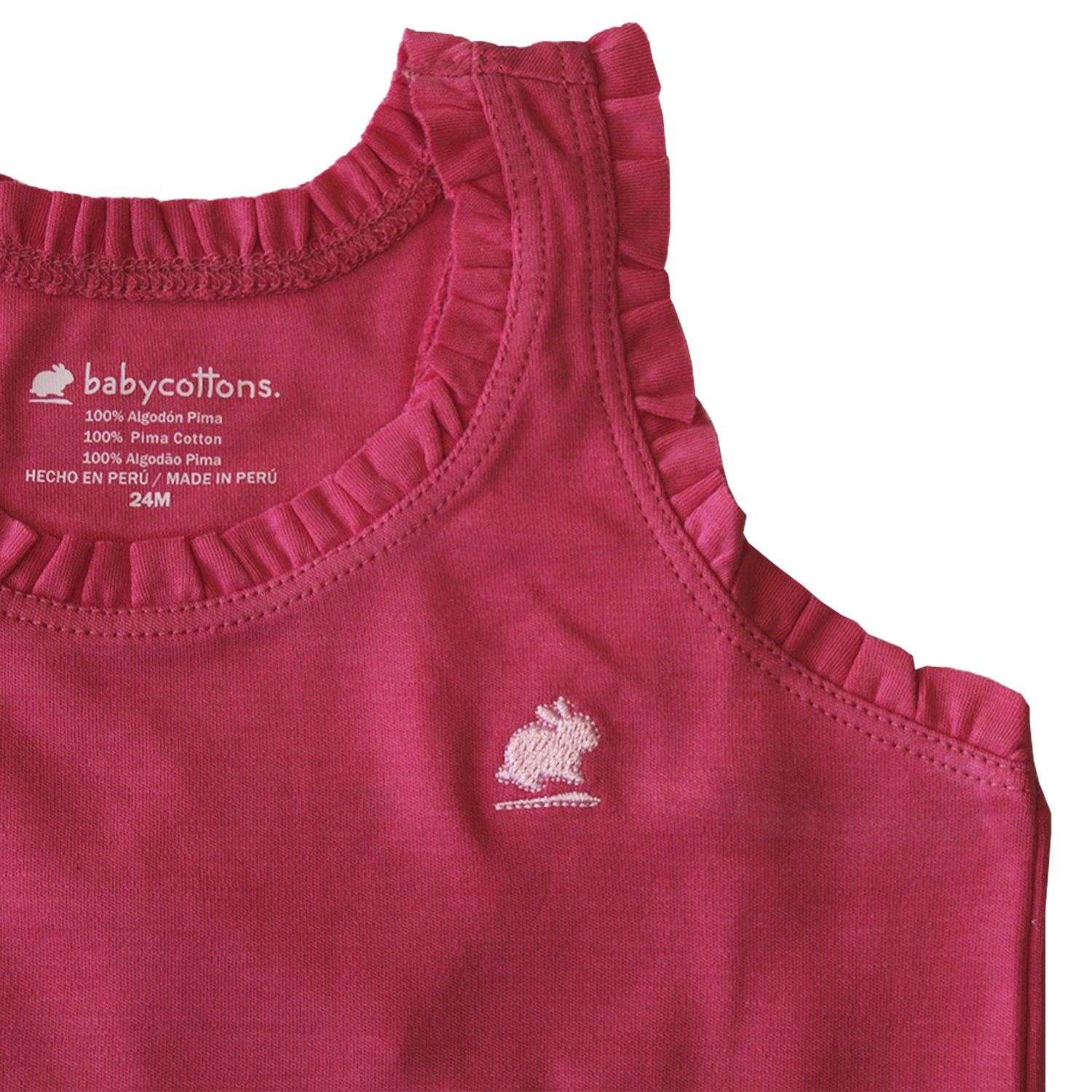 Camiseta Babycottons Competicion SM Pima Colors Fucsia Fresia