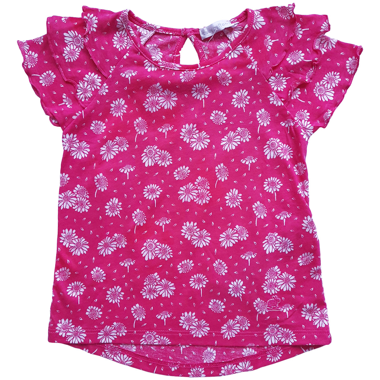 Camiseta Babycottons Daisies MC Fucsia