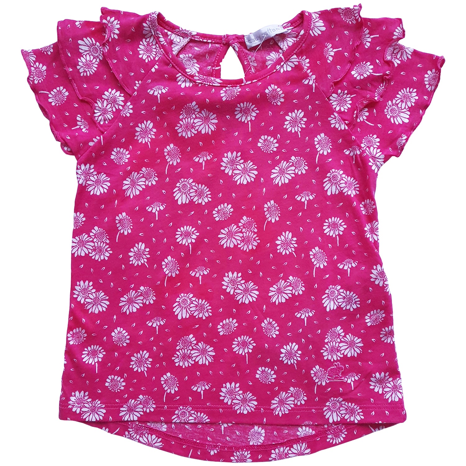 Camiseta Babycottons Daisies MC Fucsia