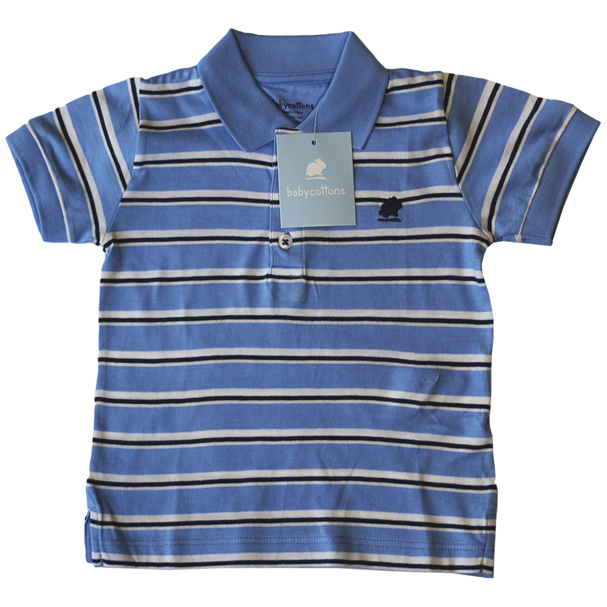 Remera Babycottons C/Polo Tom Ray Mc Celeste