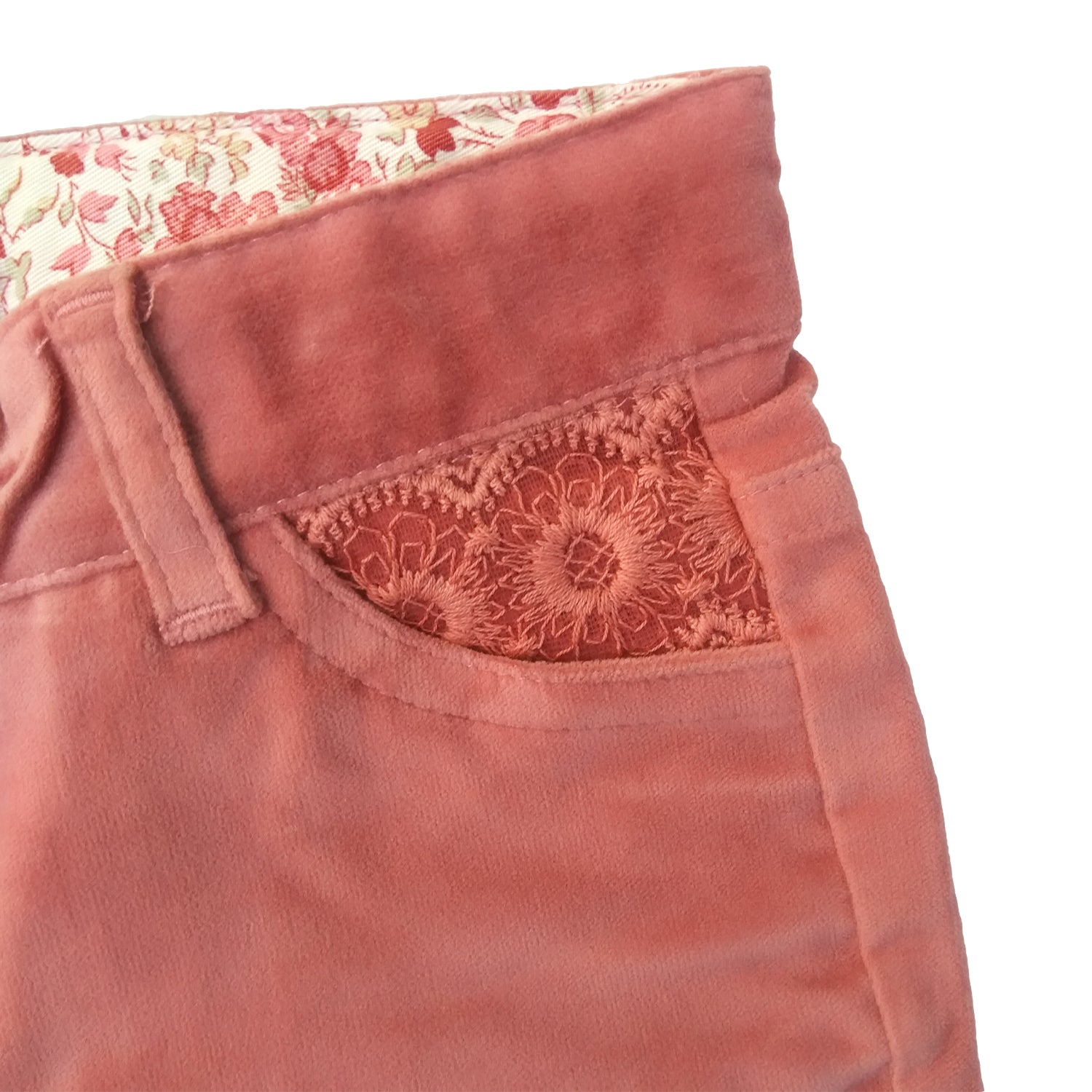 Pantalon Babycottons Chupin Isabelle Rosa