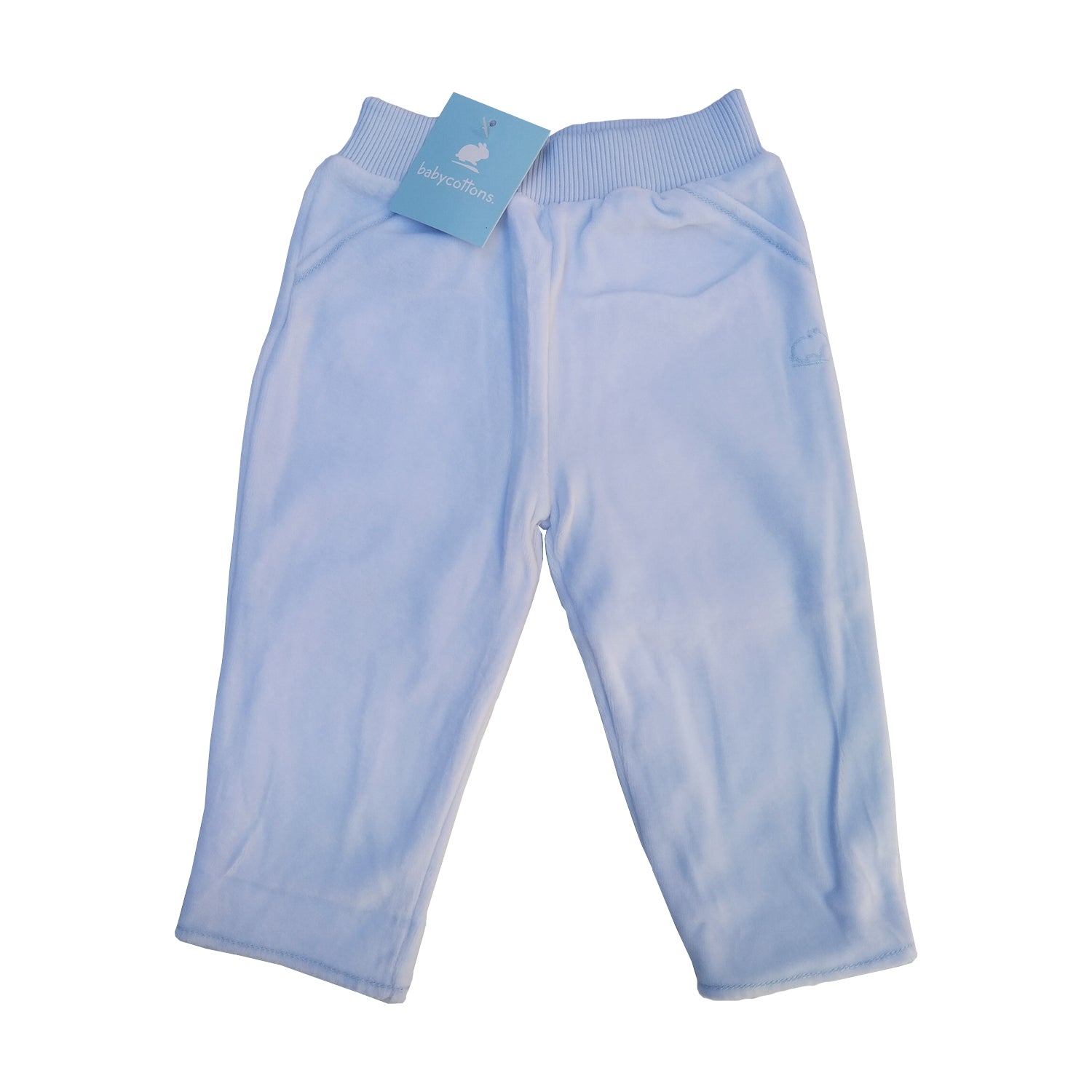 Pantalon Babycottons Forrado Celeste
