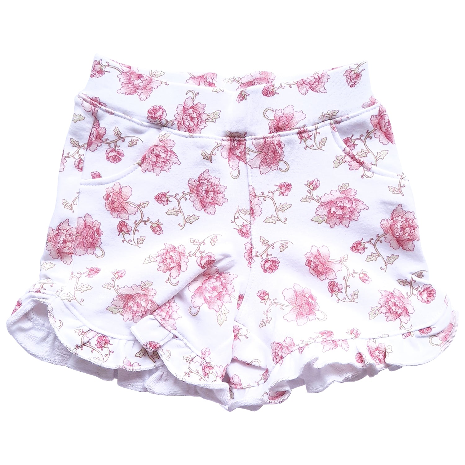Short Angelina Blanco Rosa