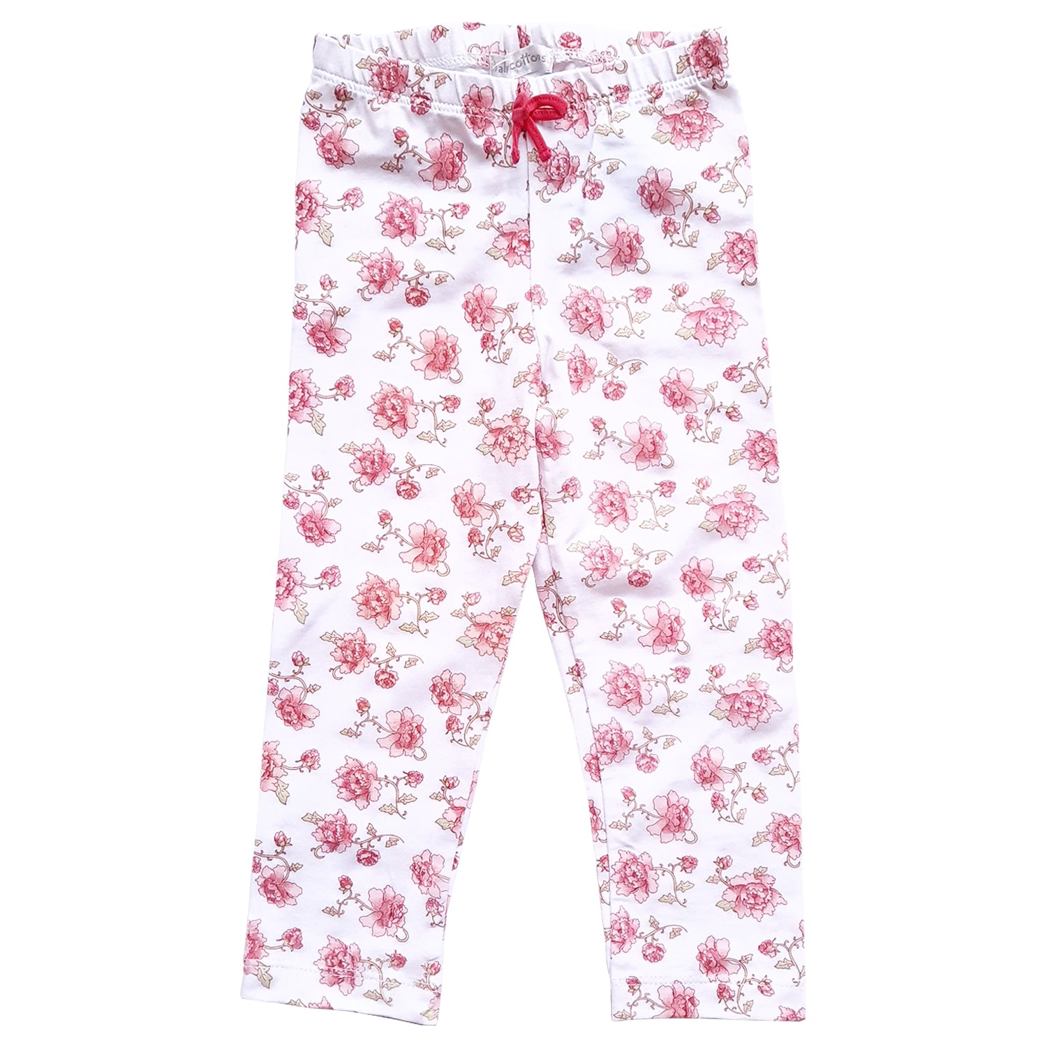 Leggings Babycottons Angelina Blanco y Rosa