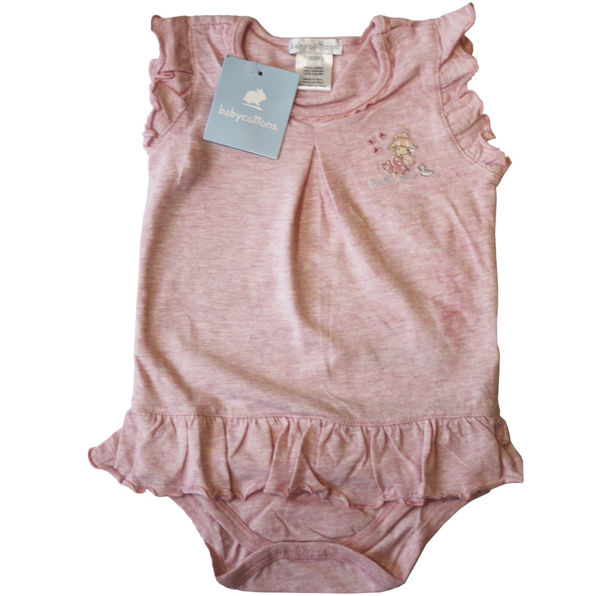 Bombacho Babycottons Bordado Rosa