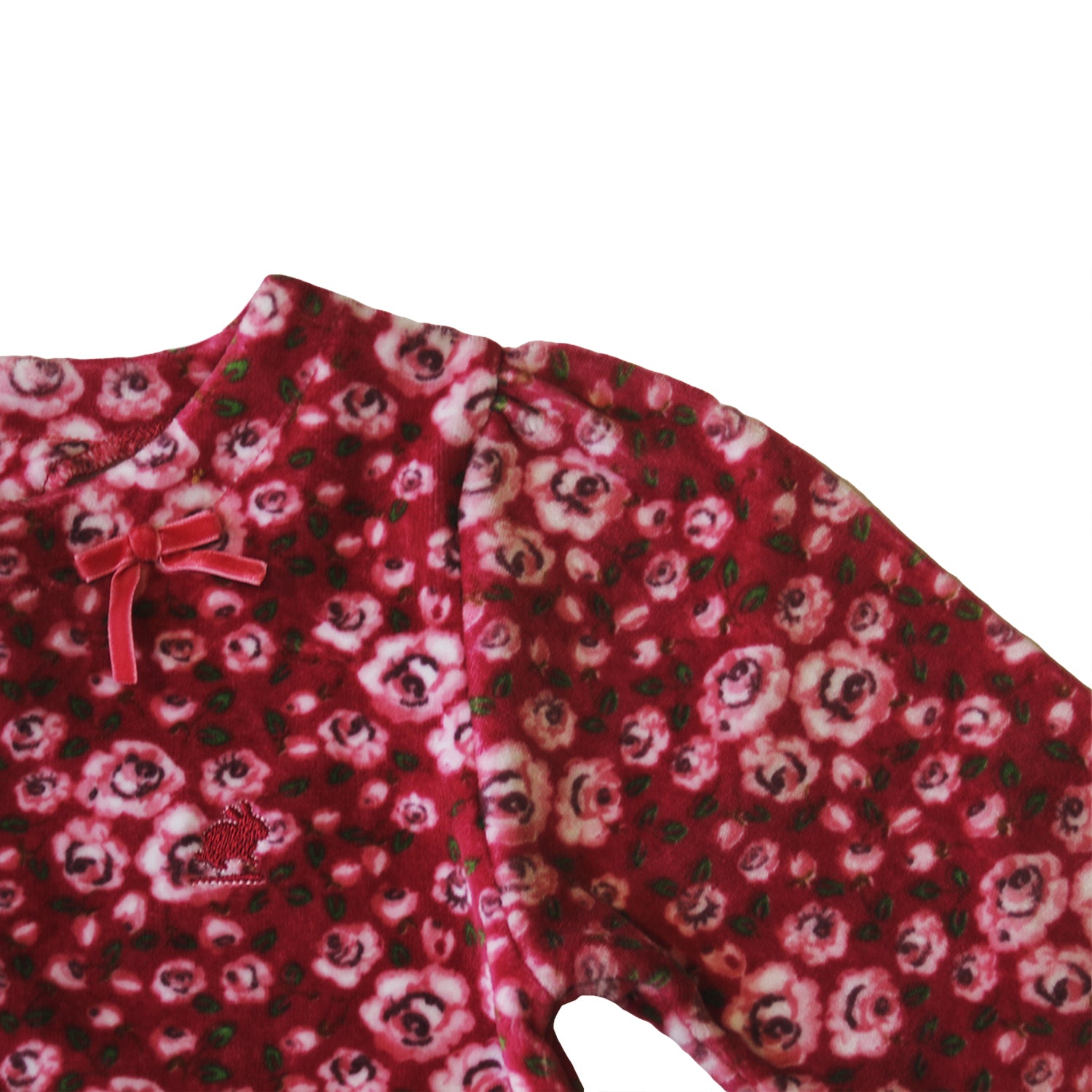Vestido Babycottons Chantal Girl Plush Fresa