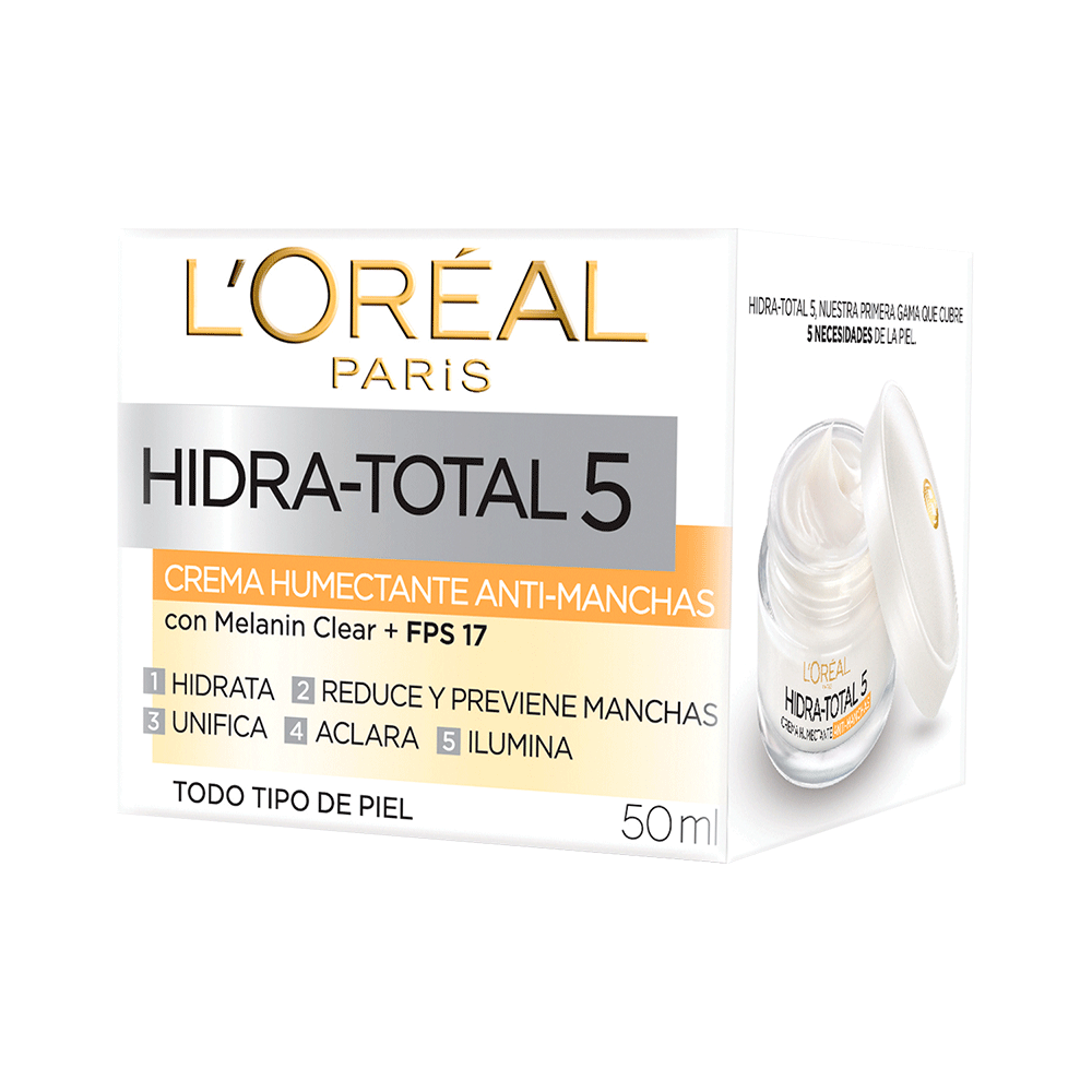 Crema Día Hidratante Anti-Manchas Hidra -Total 5 50ml