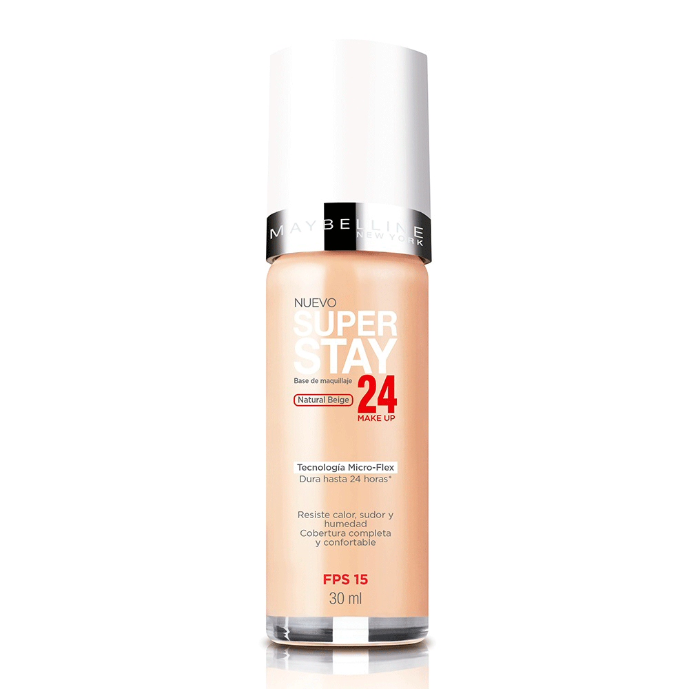 Base Maquillaje Superstay 24 Horas Natural Beige Maybelline
