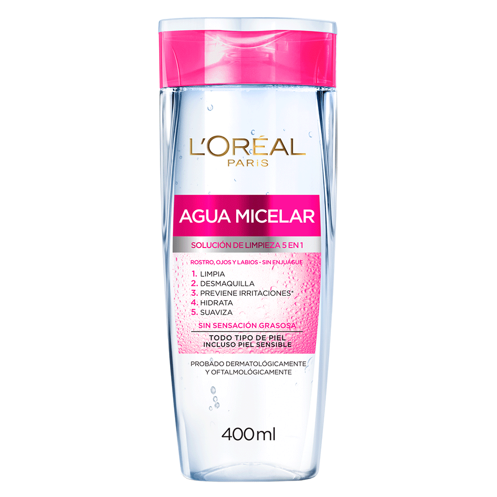 Agua Micelar 5 En 1 Hidra-Total 5 400 ml L'Oréal Paris