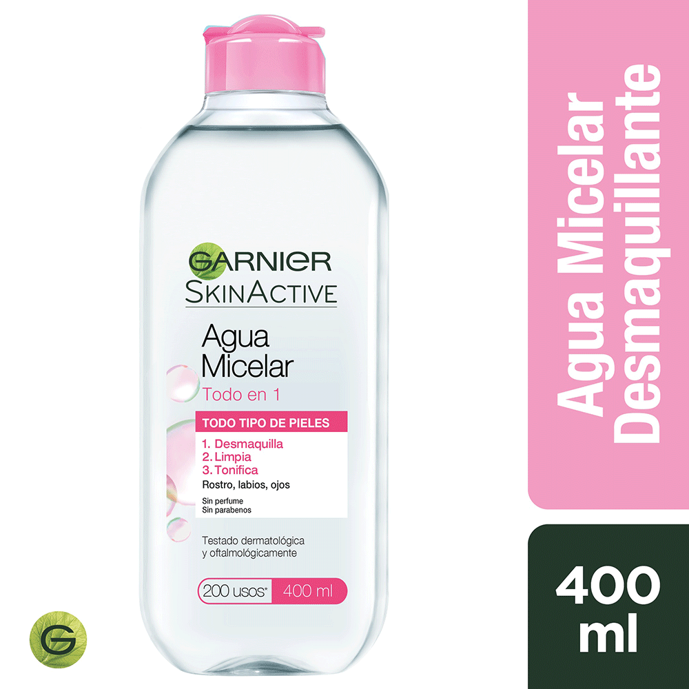 Agua Micelar 400 ml Clasica Garnier Skin Active