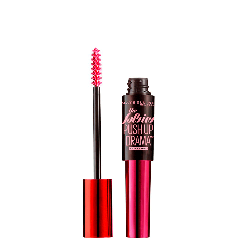 Máscara De Pestañas Push Up Drama Lavable Negro Maybelline