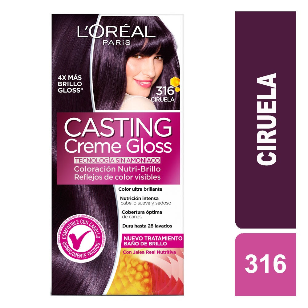 Castin gr Creme gr Loss 316 Ciruela Jreal Tono Sobre Tono