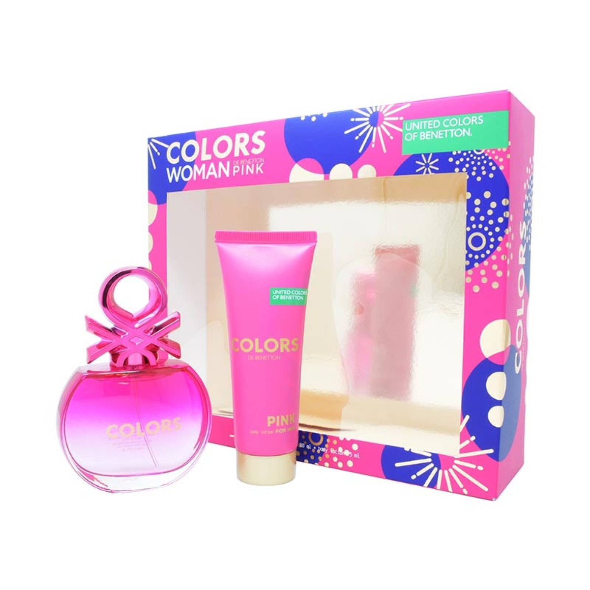 Estuche Colors Pink Benetton Edt 80Ml+75Ml B/L Mujer