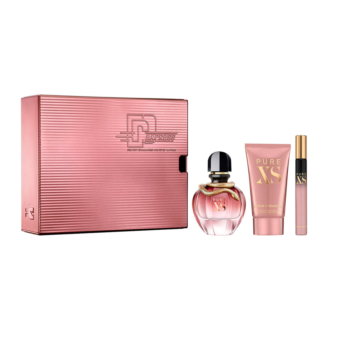 Estuche Pure Xs Edp 80 ml +Lotion 100ml +Spray 10 ml Mujer