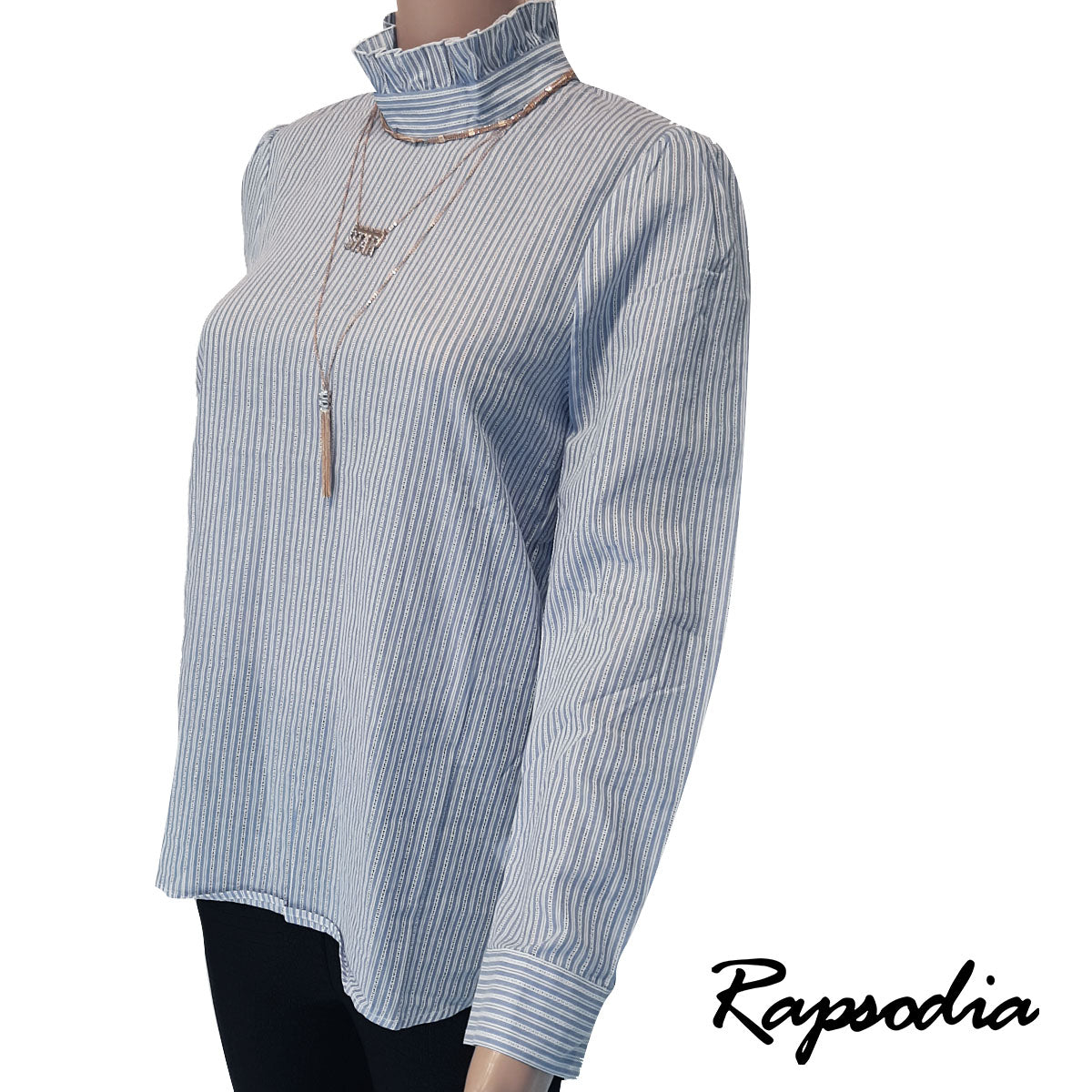 Blusa Rapsodia Goldi Stripes Azul