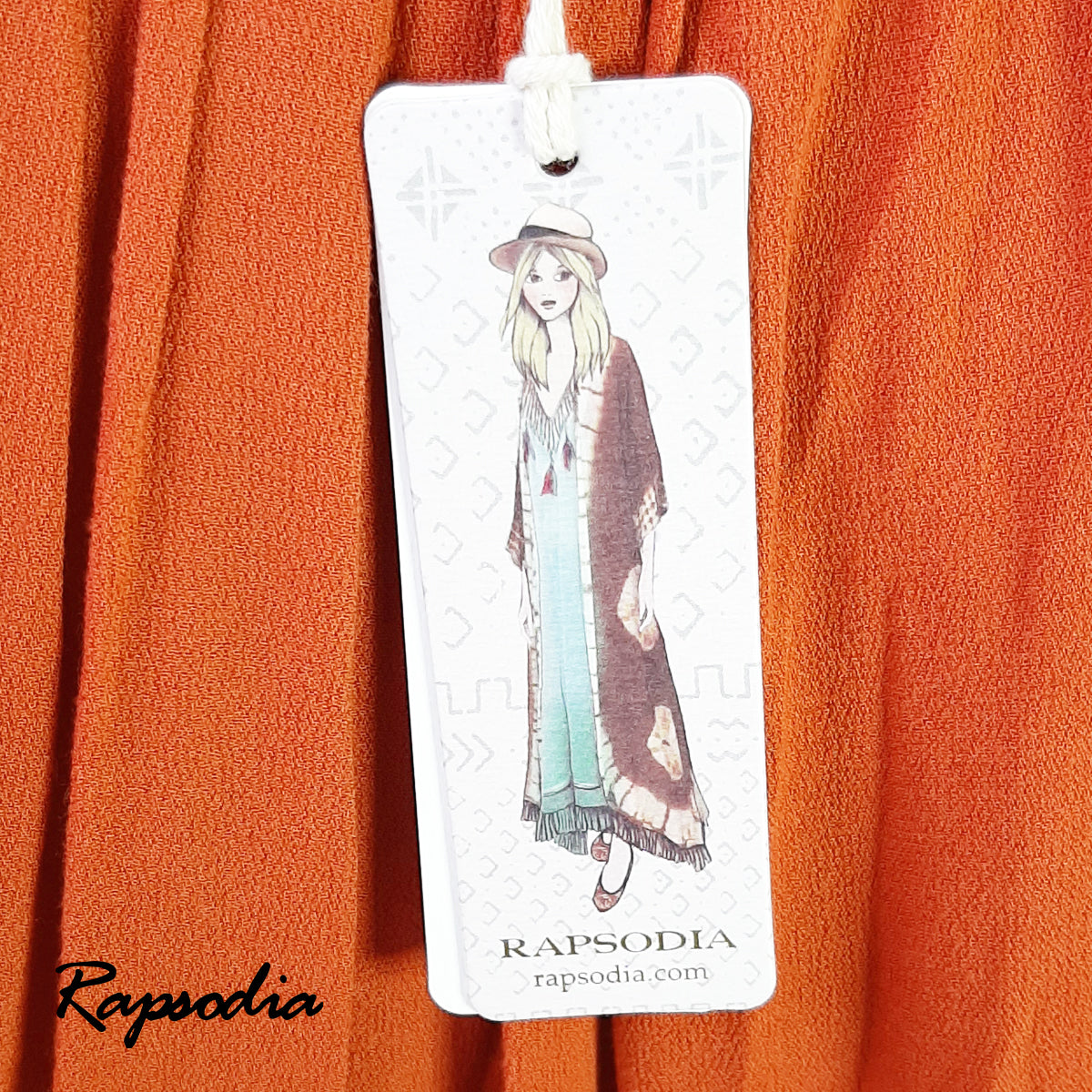 Falda Rapsodia Terracota Naranja