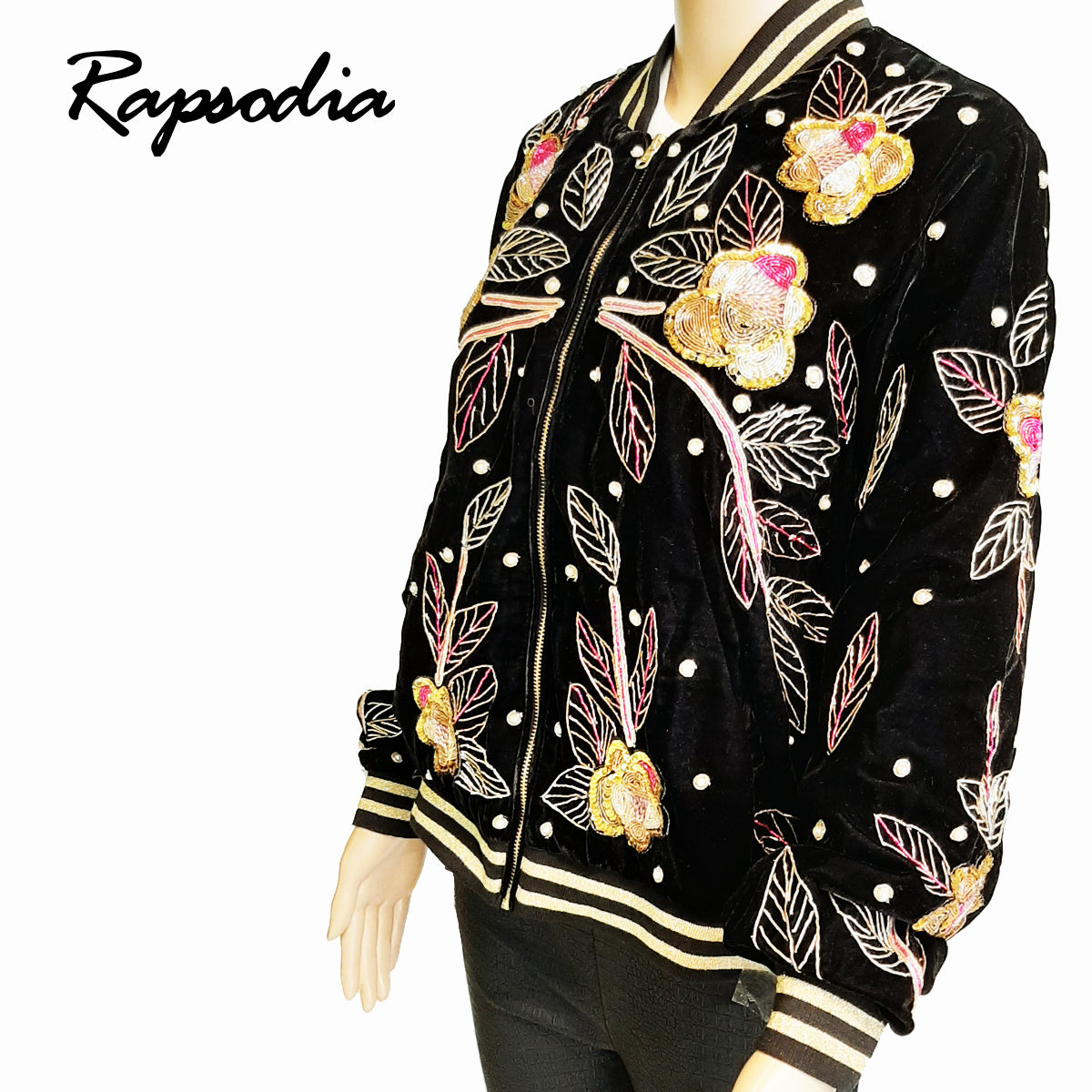 Chaqueta Rapsodia Eram Velvet Negro