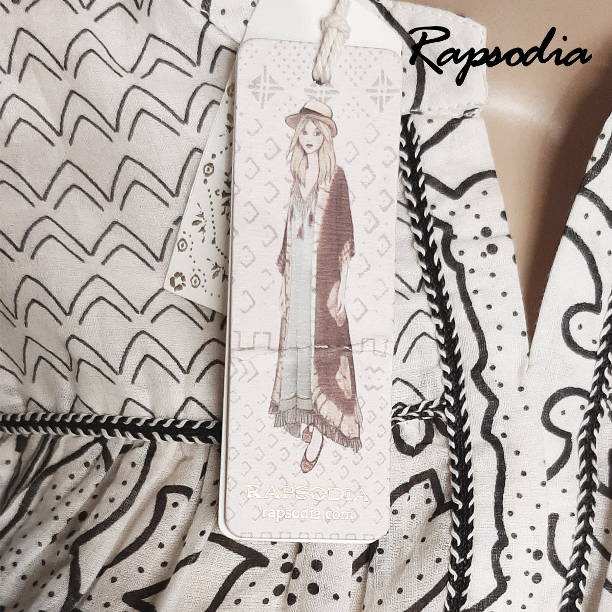 Vestido Rapsodia Tunica Marita Hayato Blanco