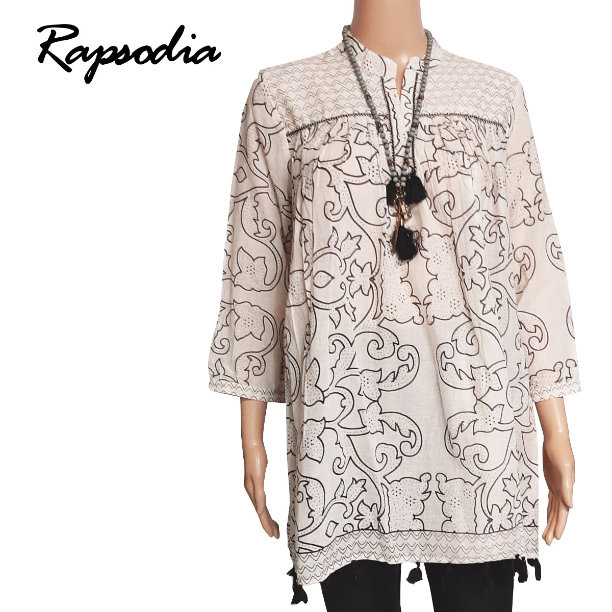 Vestido Rapsodia Tunica Marita Hayato Blanco