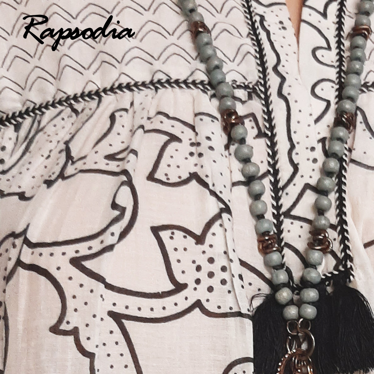 Vestido Rapsodia Tunica Marita Hayato Blanco