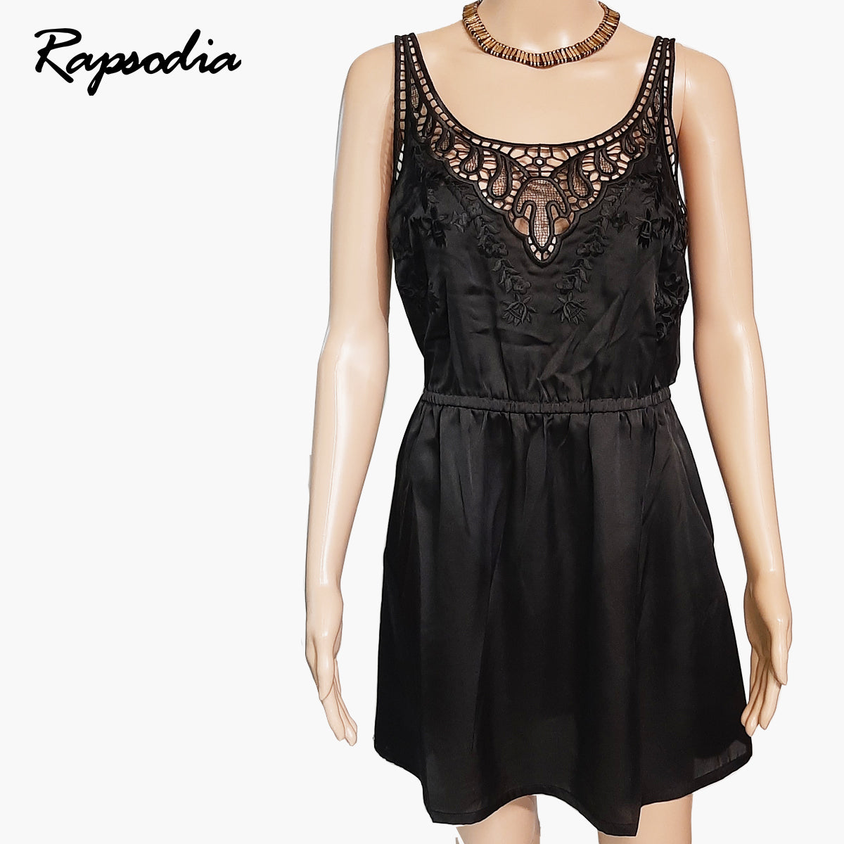 Vestido Rapsodia Zaira Corto Negro
