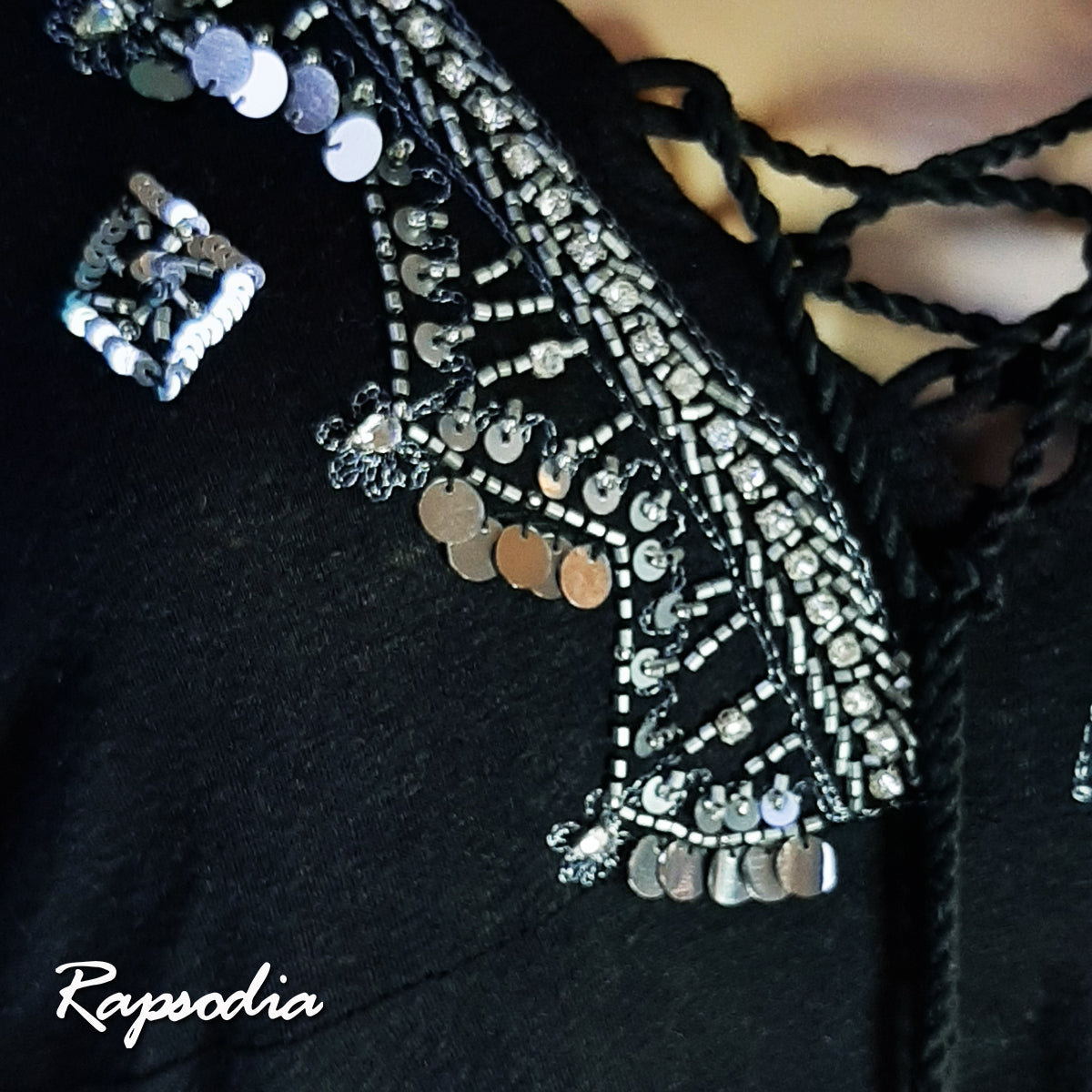 Vestido Rapsodia Zhara Natasha Negro