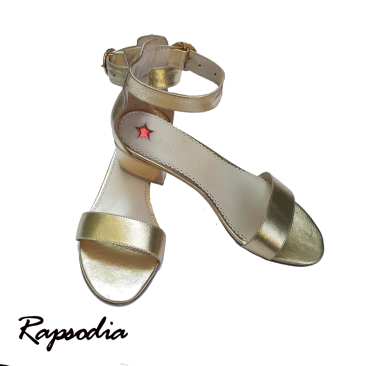 SANDALIAS RAPSODIA JEWELS DORADAS BAJA