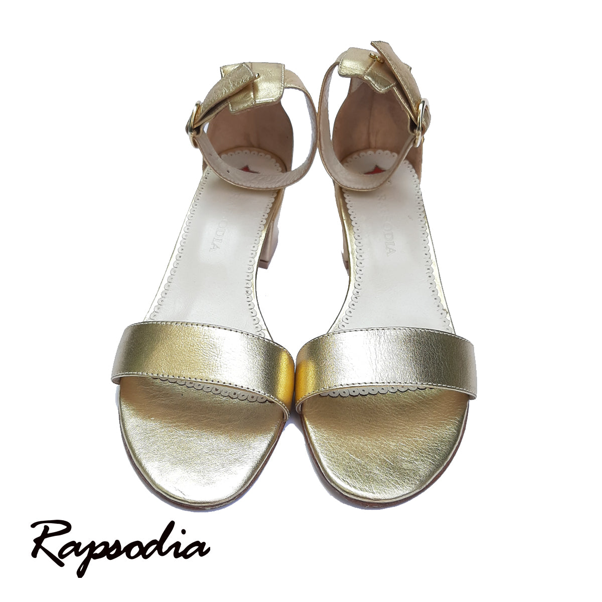 SANDALIAS RAPSODIA JEWELS DORADAS BAJA