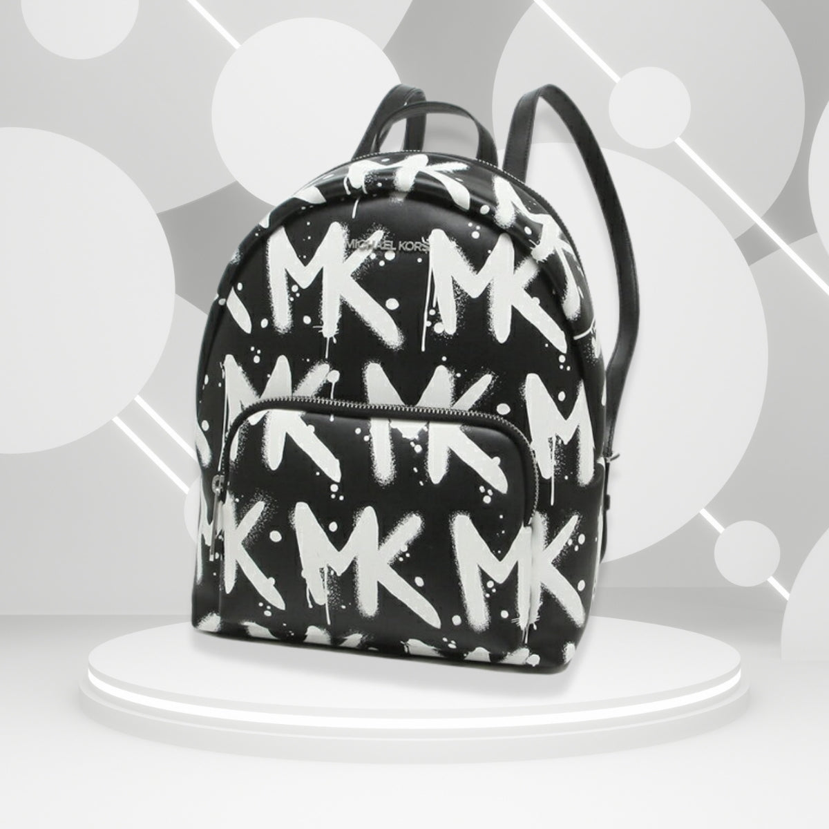 Mochila Michael Kors NEW YORK CITY Back Pack Vegan Faux Leather Black MdColor BLACK