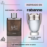 Oud Najdia 100Ml Unisex Edp Lattafa Perfume- Inspirado en Invictus Rabanne