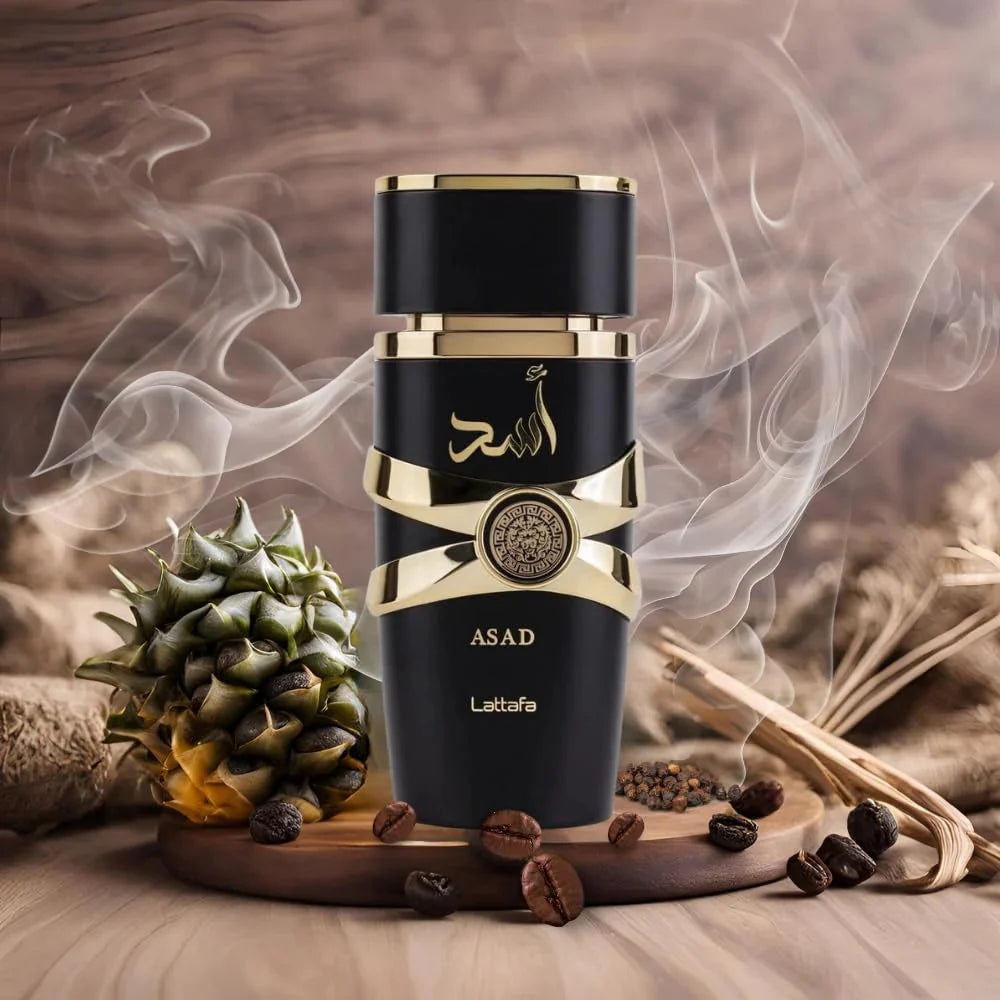 Estuche Asad Lattafa 100ML+200ML Perfume Spray Hombre