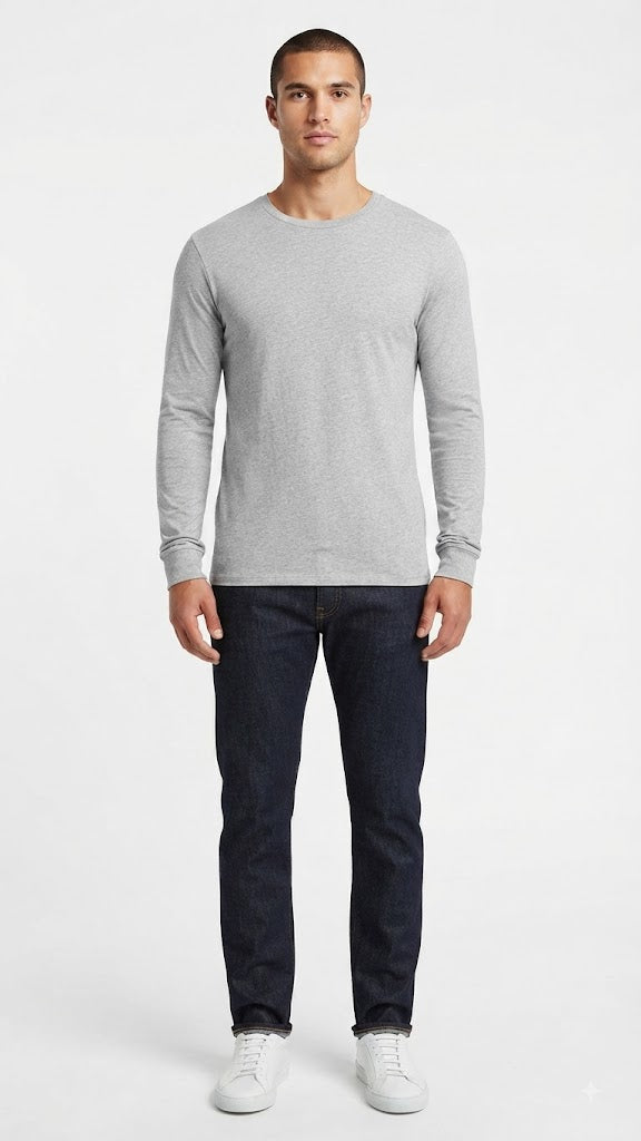 Polera Gris Selected Hombre 2819