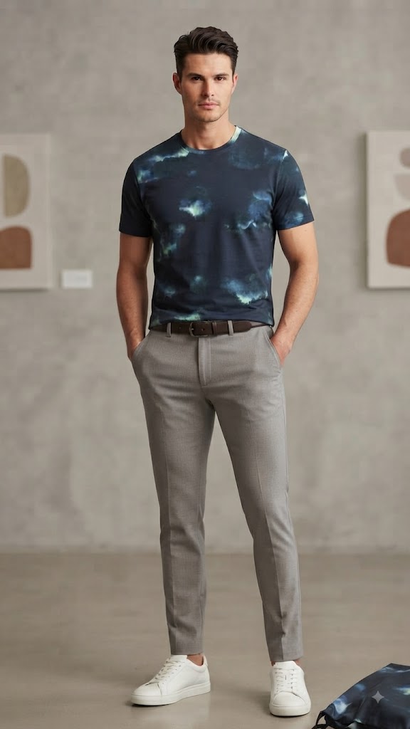 Polera Azul Electrico Selected Hombre 2205