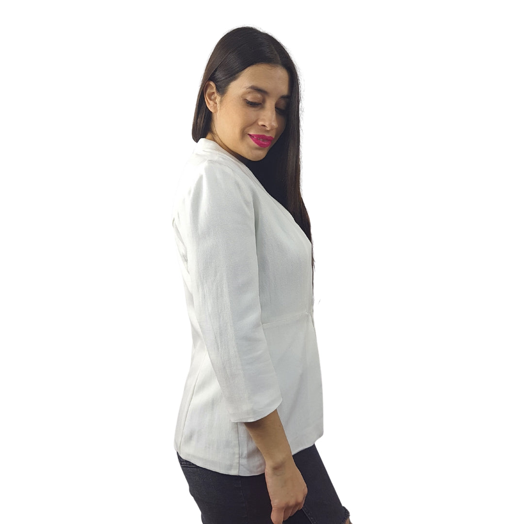 Blazer Vero Moda Blanco Style RITA 3/4 BLAZER(VMC-MM)