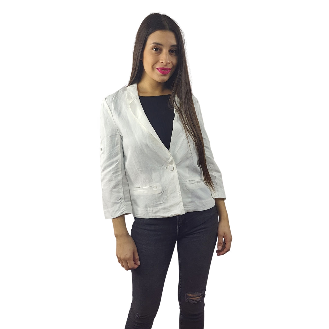 Blazer Vero Moda Blanco Style VANESSA 3/4 BLAZER(TP)