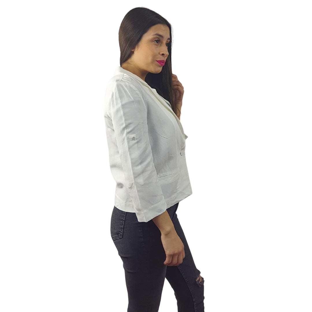 Blazer Vero Moda Blanco Style VANESSA 3/4 BLAZER(TP)