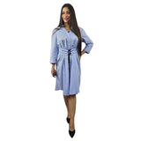 Vestido Vero Moda Azul Claro Style MERCURY 3/4 SHIRT DRESS(SL)